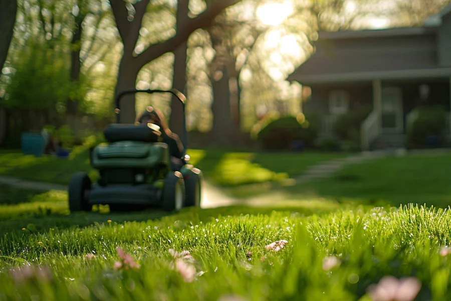 battery self propelled lawn mower