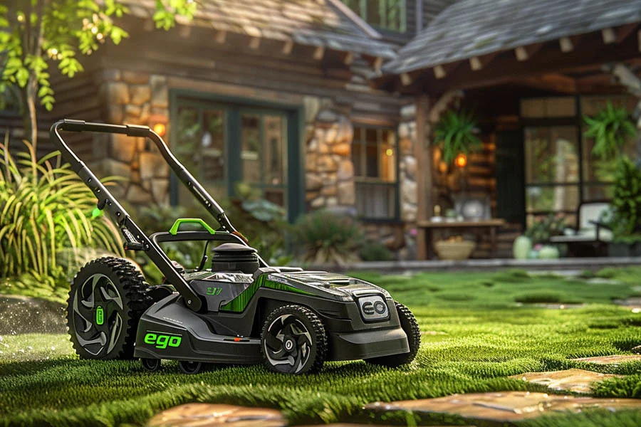 battery operated push lawn mower